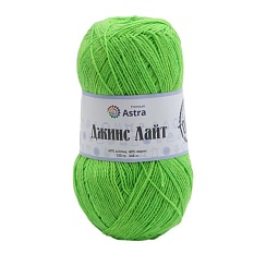 Пряжа Astra Premium 'Джинс Лайт' (Jeans Light) 100гр. 545м (60% хлопок, 40% акрил)  13 зеленый Астра Премиум
