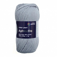 Пряжа "Афродита" - 50% шерсть, 50% акрил - 100гр. / 250м перламутр Астра Премиум