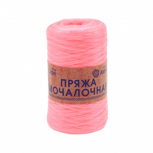 Пряжа "Мочалочная" - 100% полипропилен - 50гр. 200м розовый персик Астра Премиум
