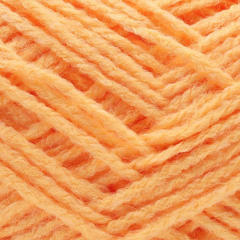 Пряжа "Детская мягкая" (Baby Soft) - 50гр / 150м - 60% акрил, 40% нейлон - светло-оранжевый Астра Премиум